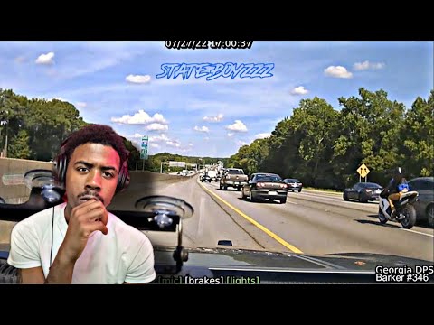Sport Bike Takes Georgia Trooper On High Speed Chase Through Heavy Traffic | REACTION!!!