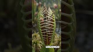 Venus Flytrap vs Moth! #amazingnature #shorts