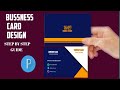 Professional business card design in mobile|| pixellab tutorial #video