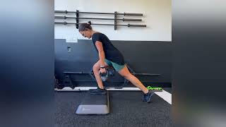 Front foot elevated superhero split squat