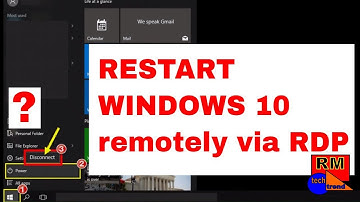 RESTART WINDOWS 10 remotely via RDP