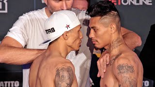 MAURICIO LARA & EMILIO SANCHEZ SEPARATED AFTER HEATED FACE TO FACE AT WEIGH IN!