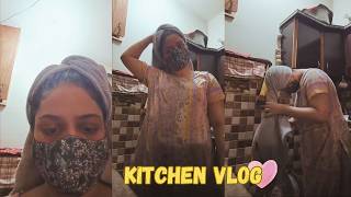 Stani Aunty Fresh After Bath Working In Kitchen Calm Home Routine