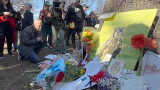 Fans gather to say goodbye to Flaco the owl in New York City memorial