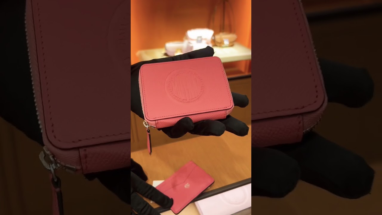 MOYNAT PALLADIUM PINK ZIPPY WALLET 