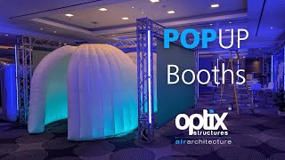 Pop up exhibition booths for conferences. Optix Structures