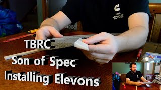 TBRC Son of Spec - Part 2: Cutting Elevons and Installing them with Goop Hinges Profile