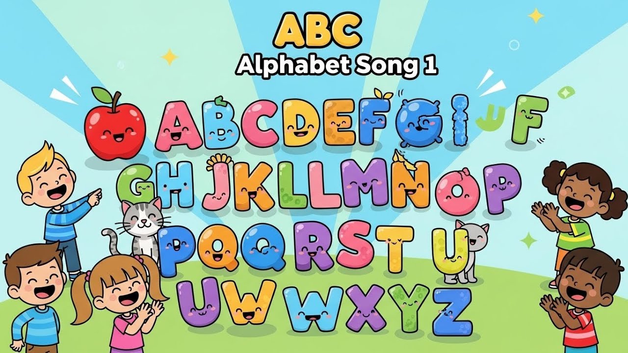 ABC Alphabet Song 1 🔤🎶 | Fun Learning Song for Kids | Happy Tale & Tune ...