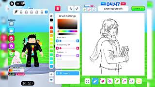 Roblox Draw me! Character Drawing on Roblox #roblox #games