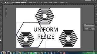 Uniform Resize Adobe Illustrator CS6 Tutorial