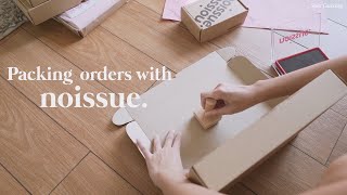 Noissue stamp and tissue paper review + Packing orders | Eco-friendly packaging