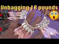 Unbelievable! Unbagging 18 pounds of Jewelry! And Unboxing RINGS! Let&#39;s Find Treasures!