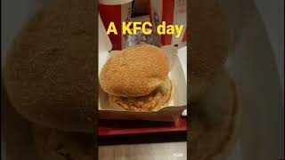 A Kfc Daykfcchickenpopcorn Chickenburger Lemonade Foodnerd Subscribe yum