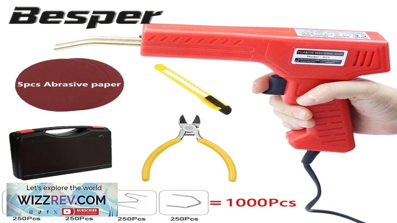 Plastic Welding Gun for Car Bumper Heat Fusion Repair Welding Tool Kit