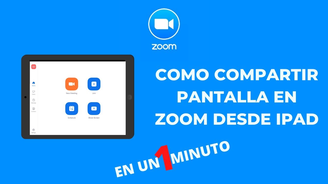 Como COMPARTIR PANTALLA en ZOOM DESDE IPAD 2020 YouTube