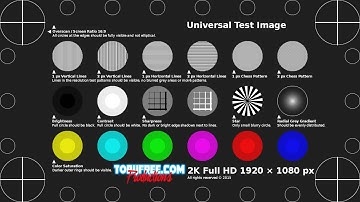 TobyFree.com - 2K FullHD Test Pattern H.264 MP4