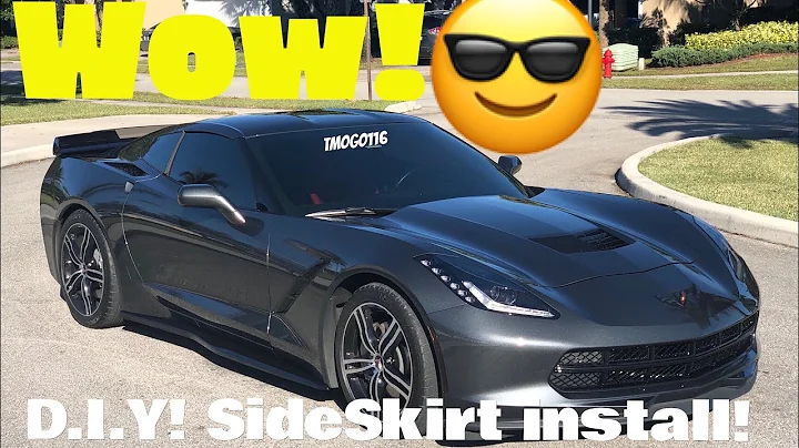 Corvette C7 side skirt install DIY Z06 / Grand Sport / ZR1 / Stingray STYLE