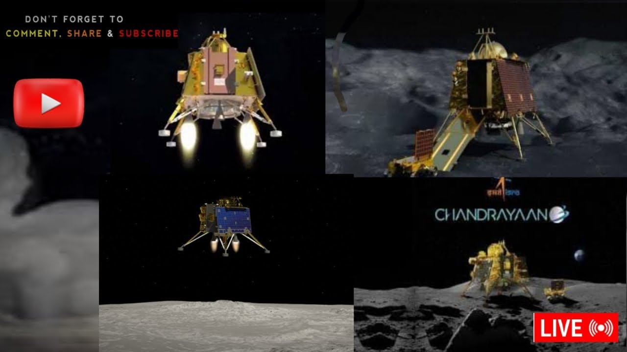 SoftLanding // Chandrayaan-3Live Update // MoonMission |SRO|Vikram Lander| चांद पर भारत#chandrayan3