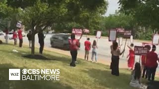 Nurses at Baltimore s Ascension St Agnes Hospital strike for 24 hours