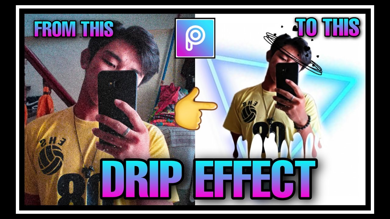 DRIPPING EFFECT in PicsArt | EASY STEP by STEP Tutorial | TULO EFFECT ~ PICSART DRIP / EDITING VIDEO
