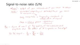 20210315 - In-Class Lecture - Signal-to-noise ratio, averaging, sampling