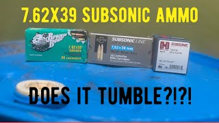 Truth or Myth Can the average 7.62x39 rifle stabilize subsonic ammo