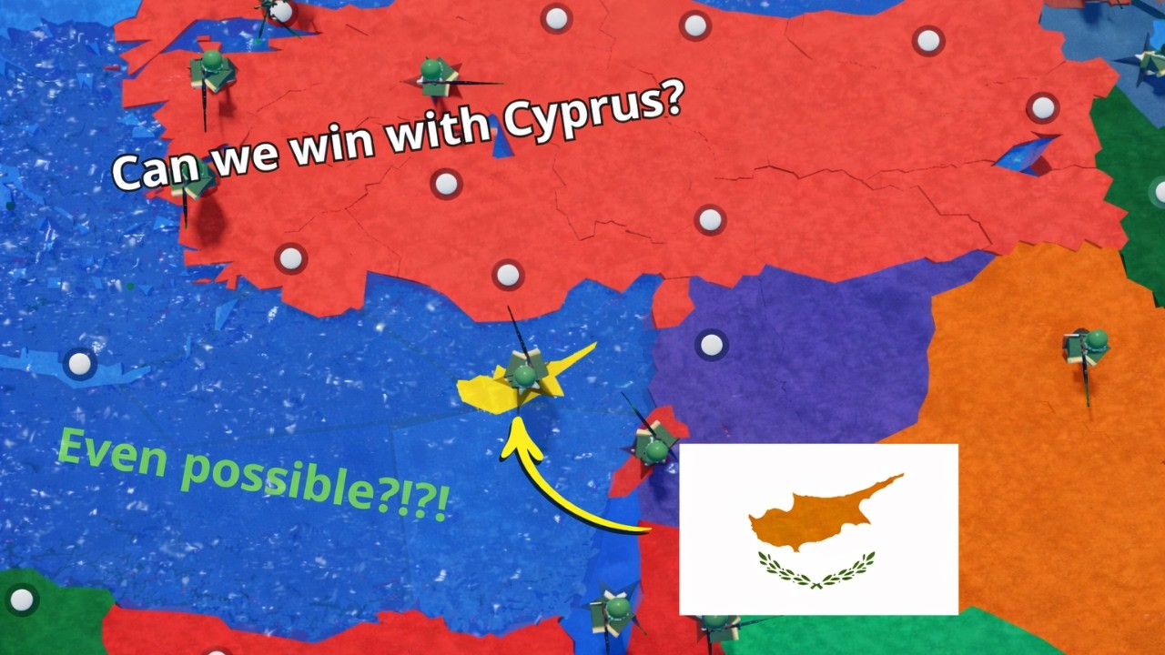 Can we win with Cyprus?!?! | Roblox conquer the world |