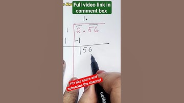 दशमलव वाला वर्गमूल भाग विधि से|vargmul kaise nikale|#shortvideo |#ytshorts |#youtubeshorts |