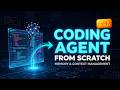 Context compaction for solving context window limits in a coding agent