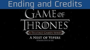 Game of Thrones: A Telltale Games Series - Episode 5: Ending and Credits [HD 1080P/60FPS]