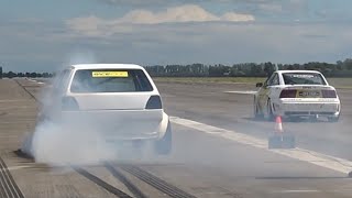 VW Golf 2 VR6 Turbo Acceleration & Sound
