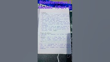 Bioinformatics-l||Module -1||Part-2||Aktu||Bioinformatics #biotechengg#trendingbioinformatics