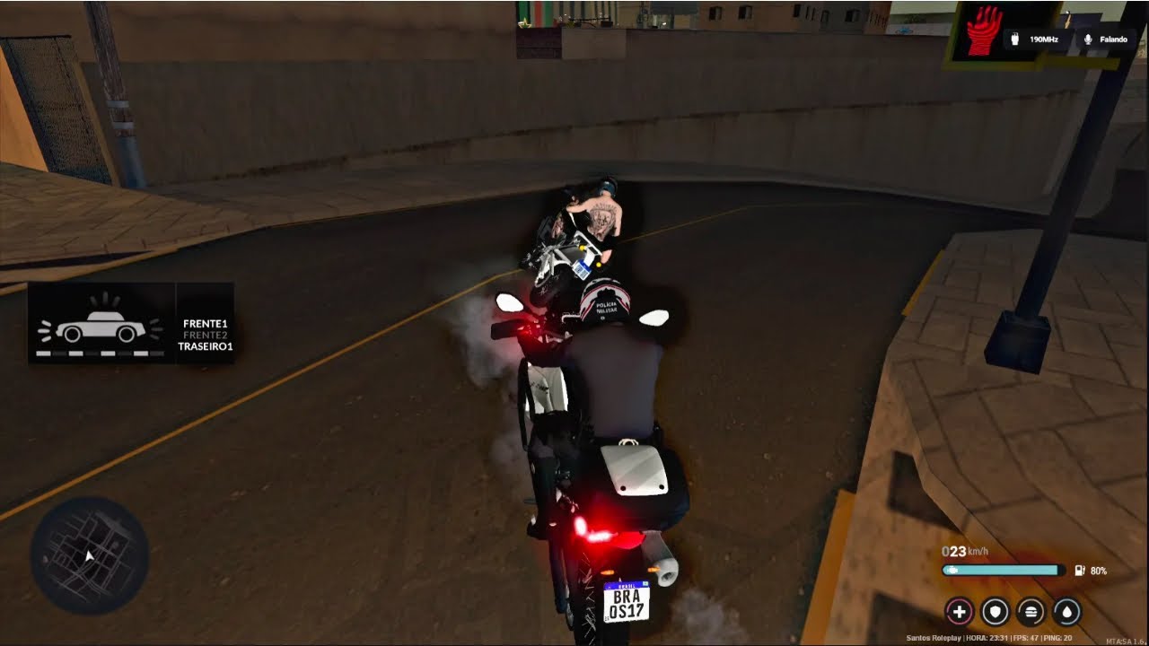 FUJÃO POUCO TOQUE FEZ GRAÇA PRA VIATURA 4 RODAS MAS CAIU PARA RPM - MTA RP