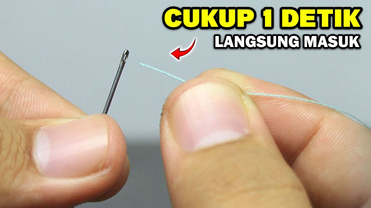 ILMU SANGAT MAHAL‼️Cara cepat memasukkan benag ke jarum