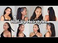 6 HALF-UP HAIRSTYLES FOR BAD HAIR DAYS | #CURLYHAIRSTYLES