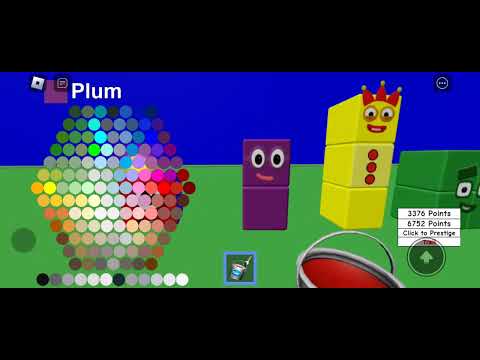 I painted 10000 and 15000 points! Turn monthblcoks Roblox: Numberblocks speed SR Part 4 ( Mistake )