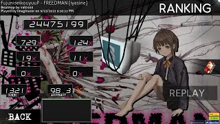 osu | FujuniseikouyuuP - FREEDMAN [iyasine] HR FC