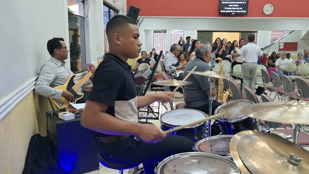 QUÃO GRANDE É MEU DEUS/ Edu Drums ❤️‍🔥#gospelchops 