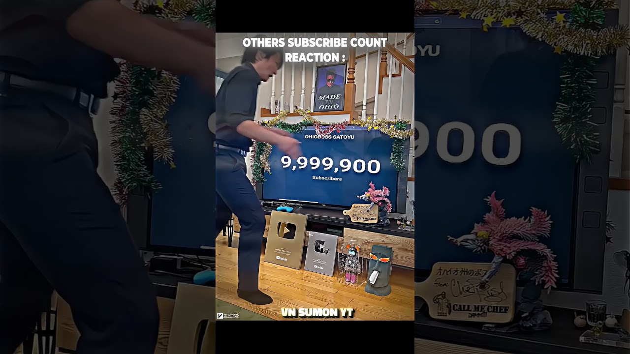 other subscribe reaction good but this guy reaction is crazy 💀