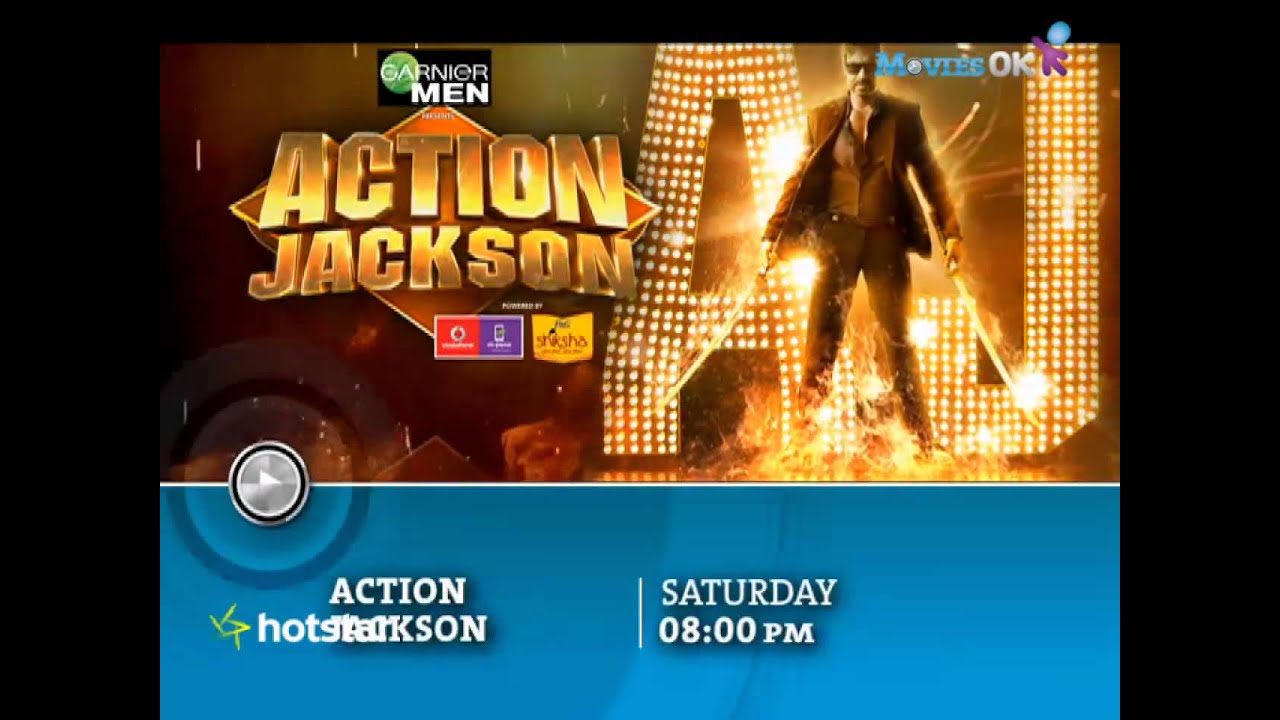 Action Jackson, this Saturday, 8 PM only on Movies OK. YouTube