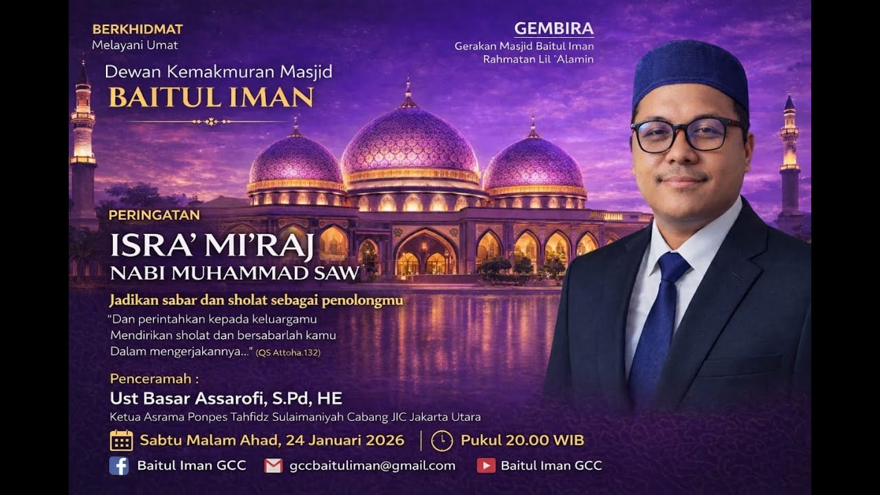 Live Streaming Peringatan Isra Mi'raj Nabi Muhammad SAW