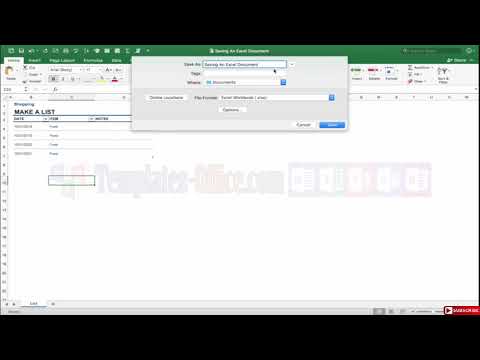 Save Excel Documents, how to save a file in excel ?