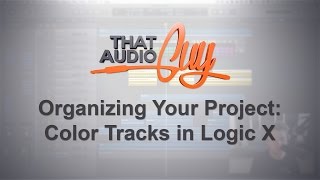 Organizing Your Project: Color Tracks | That Audio Guy