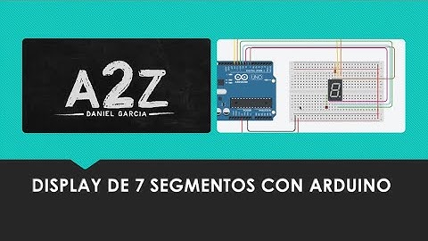 Display de 7 segmentos cátodo común utilizando Arduino