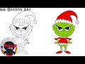 How To Draw The Grinch | Christmas