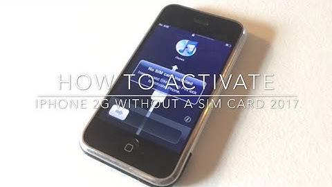 How To Activate The iPhone 2G Without A Sim Card (2025)
