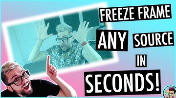 SUPER EASY METHOD to FREEZE FRAME SOURCES in OBS