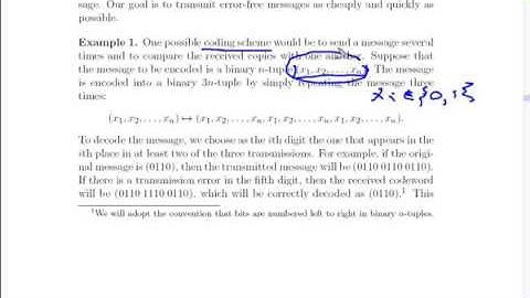 EAAEA Chapter 15.1 part1: Group Theory Applications (II): Errors- Detecting and Correcting codes