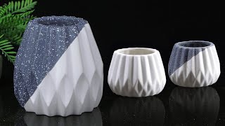 Stylist  Flower Vase making || Newspaper flower vase - Gypsum flower vase