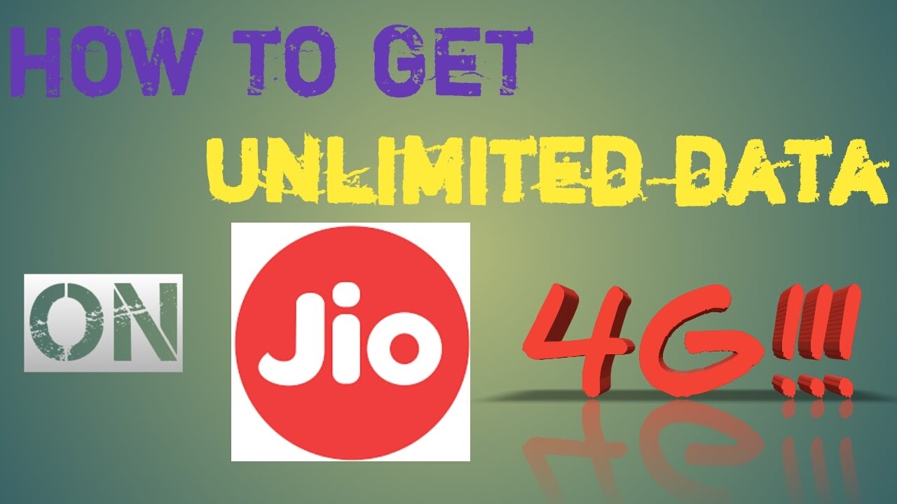 How to get unlimited high speed 4G data on JIO for free!! YouTube